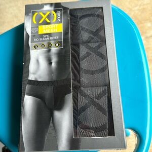 NIB X 2xist Sport Mesh No Show Briefs Wicking xl 40-42